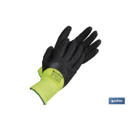 Guantes impregnados en...