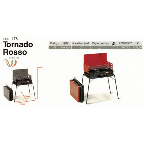 BARBACOA Tornado Rosso